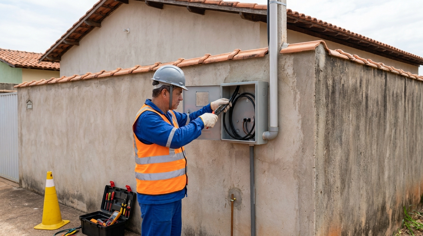 Instalacao de padrao de energia profissional em Vitória da Conquista‑BA